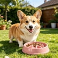 thumbnail image 5 of 1pack Slow Feeder Dog Bowls Anti-Choking Puzzle Dog Food Bowls Anti-Slip Interactive Feeding Slow down Eating Bloat Stop Maze Dishes for All Breeds,Pink, 5 of 5