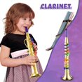 thumbnail image 2 of Set of 2 Music Inst ents T pet and Saxophone Portable Clarinet with Colored Keys Educational Toy, 2 of 5