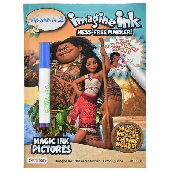 Disney Moana 2 12 pg Imagine Ink Coloring Book, kid