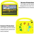 thumbnail image 6 of Allytechgroup Kids Case for iPad 7th Generation 10.2 inch, with Shoulder Strap/Handle/Kickstand Cute Cartoon 3D DIY Kawaii Soft EVA Shockproof Stand Lightweight Cover for iPad 10.2 inch 2019, Yellow, 6 of 9