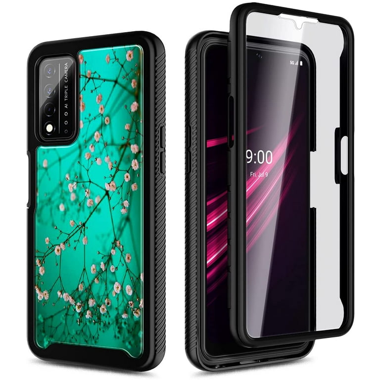 Nagebee Phone Case Compatible for T-Mobile Revvl V+ Plus 5G with [Built-in Screen Protector], Full-Body Shockproof Protective Bumper Cover Impact