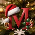 thumbnail image 3 of Qjidjing 1Pc Christmas Initial Letter Ornaments, Acrylic Personalized Letter Hanging Pendants, DIY Trimmings, for Xmas Tree, Winter Holiday Gifts, 3 of 7