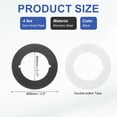 thumbnail image 2 of Uxcell Door Knob Plates, 4 Pcs Round Plate Cover for Door Deadbolt Black, 2 of 6