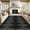 black, variant on Striped Washable Area Rug, Soft Low Pile Print Carpet, Non-Slip, Non-Shedding, Stain-Resistant Carpet for Living Room, Office, Nursery, Bedroom, Dining Room