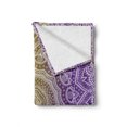 thumbnail image 2 of Yellow and Purple Soft Flannel Fleece Throw Blanket, Mandala Ombre East Tradition Deep Mystic Magic in Cosmos Psychic Image, Cozy Plush for Indoor and Outdoor Use, 70" x 90", Violet, by Ambesonne, 2 of 6