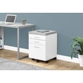 thumbnail image 3 of File Cabinet Rolling Mobile Printer Stand Office Work Laminate Grey, 3 of 3