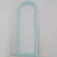 thumbnail image 4 of Melodieux 24"x 63" Arched Full Length Mirror with Stand Mint Blue Fur Framed Floor Mirror, 4 of 6