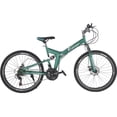 thumbnail image 1 of Bicicleta Plegable Centurfit Montaña 21 Velocidades Plegable Freno de Disco Turquesa, 1 of 5