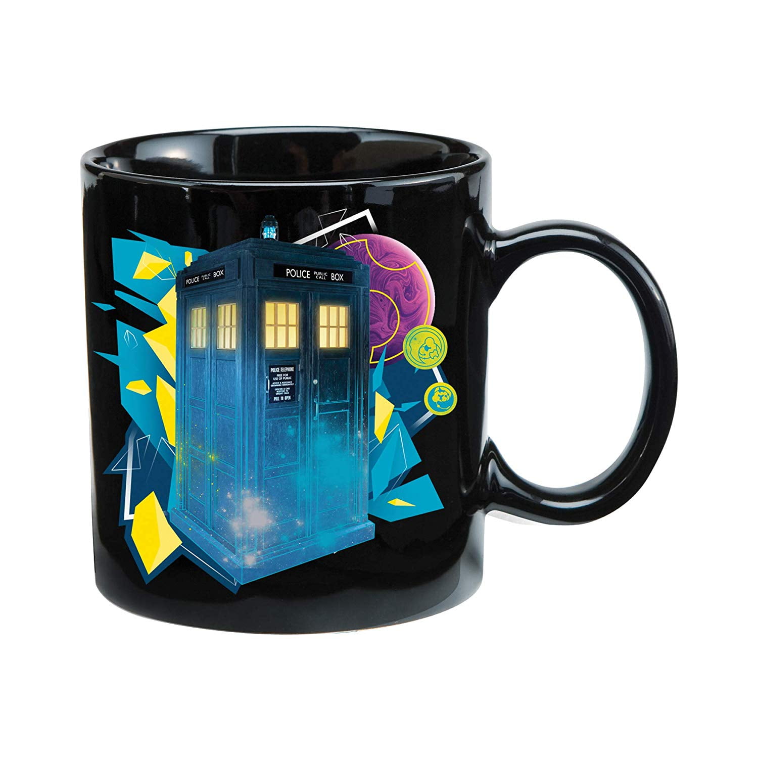 Doctor Who Starry Night Tardis Magic Mug Changing Color Coffee Tea Illustration