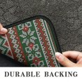 thumbnail image 6 of Red and Green Christmas Reindeer Pattern Door Rugs,Washable Non Slip Door Mats Indoor,Decorative Door Mats,Entry Mat Indoor for Entrance,Bedroom,Kitchen,Bathroom,30"x17", 6 of 6