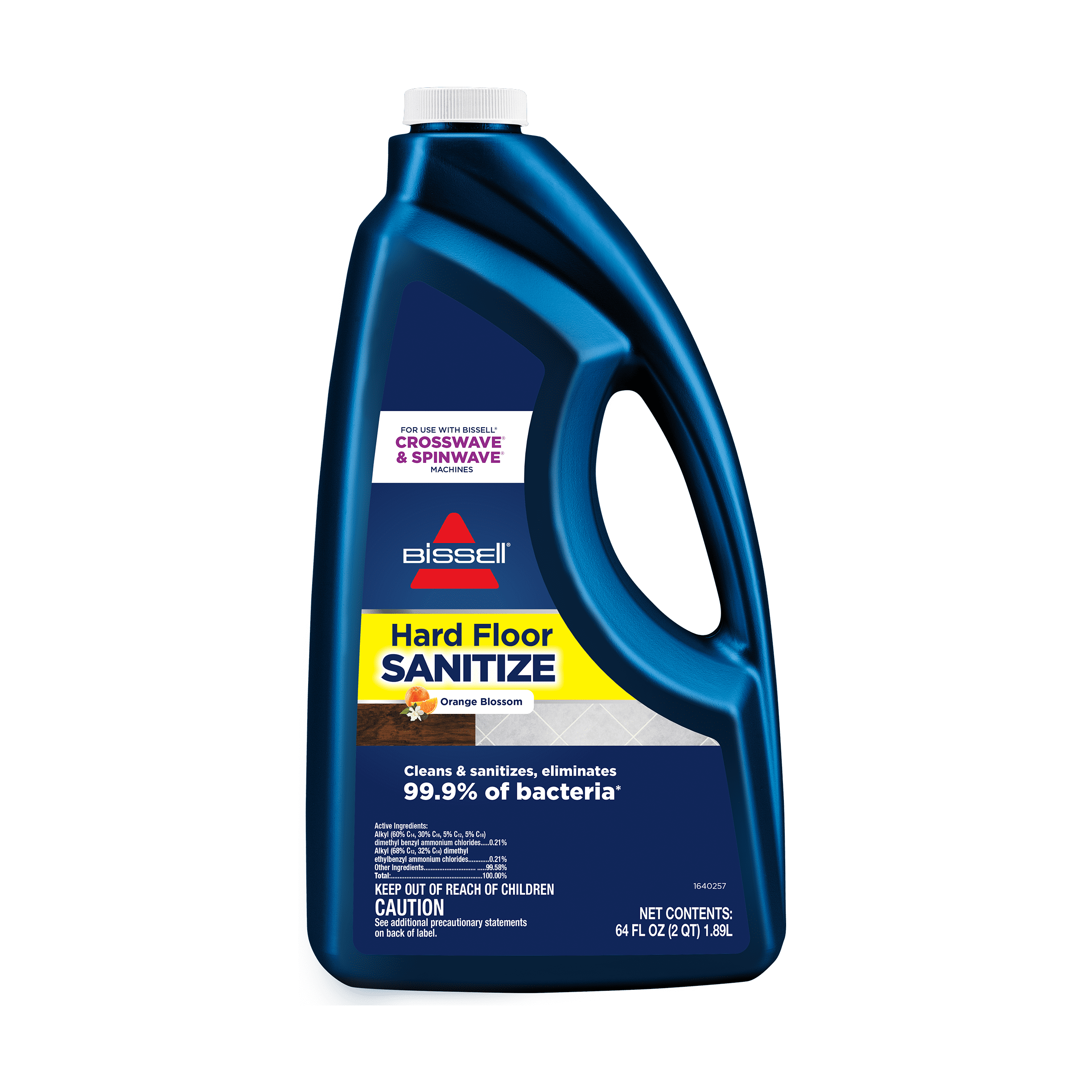 BISSELL® CrossWave® HydroSteam™ Wet Dry Vacuum 3513 & BISSELL Hard Floor Sanitize Formula Cleaner, Fresh Scent 64 FL OZ 25041