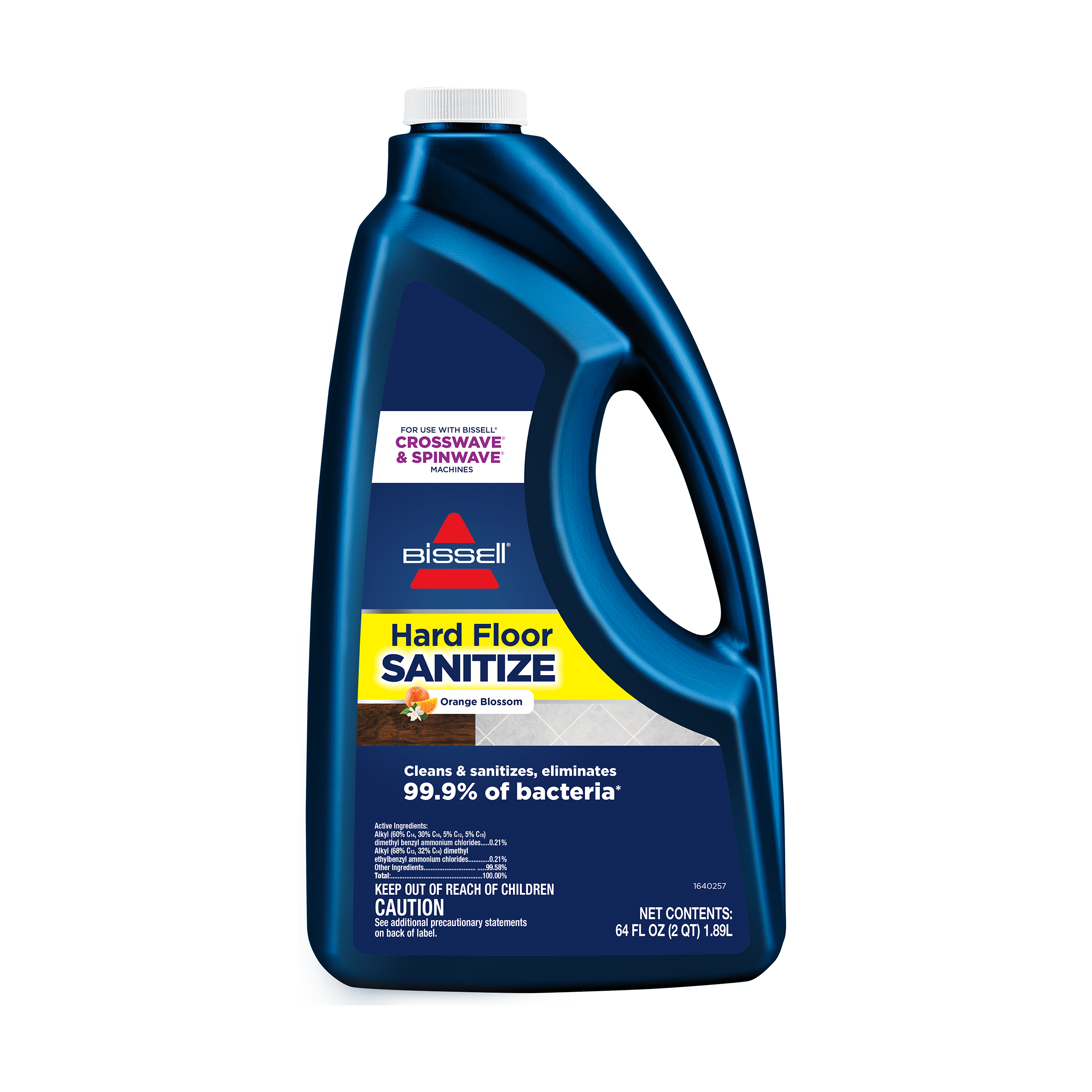 BISSELL Hard Floor Sanitize Solution Cleaner, Fresh Scent 64 FL OZ 25041