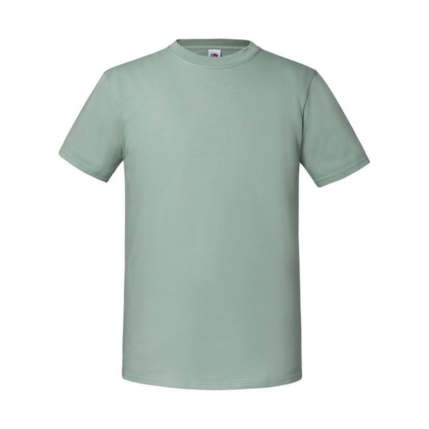 Fruit of the Loom - Camiseta Iconic Premium de Algodón Ringspun para Hombre (Salvia)