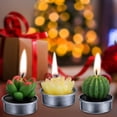 thumbnail image 4 of Velas tipo candelita COCOMOON, cactus, suculentas artificiales, 18 unidades, 4 of 6
