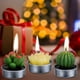 thumbnail image 4 of Velas tipo candelita COCOMOON, cactus, suculentas artificiales, 18 unidades, 4 of 6
