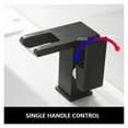thumbnail image 5 of LED Bathroom Faucet Waterfall Black/Chrome/Gold Modern Single Handle, 1 Hole Deck Mount Mixer Tap Commercial Lever Basin Vanity ,Built To Last, 5 of 7