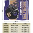 thumbnail image 3 of Custom Baltimore Blanket Personalized Throw Blankets Name Number Gifts for Men Women Boy Football Style Decor, 3 of 6