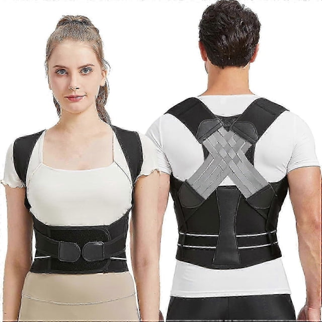 Posture Corrector Back for Men and Women, Lightweight Breathable Bandage Back Support Shoulder Strap,Relief from Neck, Back and Shoulder Pain