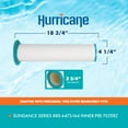 thumbnail image 3 of Hurricane Filters HF-CNT18-01 Advanced Spa Filter Cartridge, Inner Pre Filter Replacement Cartridge for Sundance Series 880 6473-164 and More, 3 of 6