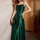 thumbnail image 4 of Gibobby Vestidos de fiesta largos elegantes Nuevo vestido de noche de dama de honor sin espalda camisola sexy larga verde para mujer(Verde,CH), 4 of 5
