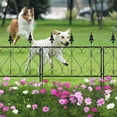 thumbnail image 6 of Oumilen Outdoor Decorative Garden Fence 24in x 24in Black Coated Metal, Set of 5, 6 of 7