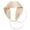 Beige, variant on Women's Boho Crochet Knit Hair Band Vintage Head Wrap Hair Bandanas Head Kerchief Khaki One-Size