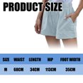 thumbnail image 2 of Pantalones cortos con cordón para mujer Pantalones cortos casuales con cintura elástica de verano con cordones elásticos, 2 of 5