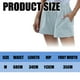 thumbnail image 2 of Pantalones cortos con cordón para mujer Pantalones cortos casuales con cintura elástica de verano con cordones elásticos, 2 of 5