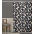 thumbnail image 4 of S4Sassy Black Cats Geometric Printed Bathroom Curtain Waterproof Shower Drapes-60 x 70 Inch, 4 of 6