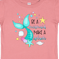 thumbnail image 4 of Inktastic Be a Mermaid Make a Splash Blue Mermaid Tail Boys or Girls Baby T-Shirt, 4 of 5