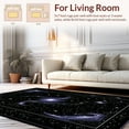 thumbnail image 2 of Flatwoven High Traffic Area Rug, Premium Starry Night Sky Celestial Home Decor With Ultra Texture, Non Slip, Stain Resistant, Washable Area Rugs for Living Room, Bedroom(Purple, 6X9), 2 of 8