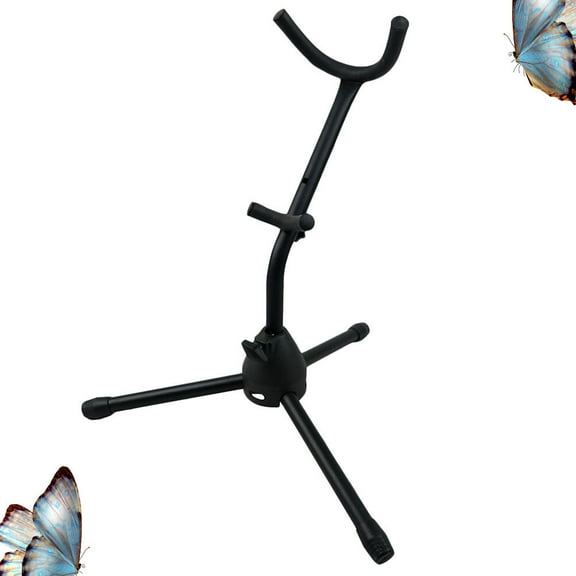 Mobestech 1Pack Anti-Slip Iron Saxophone Stand for Tenor and Alto Sax 16.14x16.14x15.55 Inch for Musicians