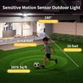 thumbnail image 6 of intelamp Solar Outdoor Waterproof Light 6000mAh 1200LM Flood Light with 3 Colors for Garden Fence 180° Auto-sensing Light with Remote Control for Trees Swimming Pool Garage, 6 of 9