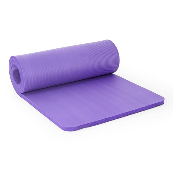 ACDANC 1-Inch Thick Exercise Yoga Mat 71x24, High Density Foam Pilates