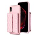 thumbnail image 5 of ELEHOLD Crossbody Wallet Case for iPhone XR, Soft PU Leather Card Holder Magnetic Flip Folio Purse Case with Lanyard 6.1 Inch,Pink, 5 of 6