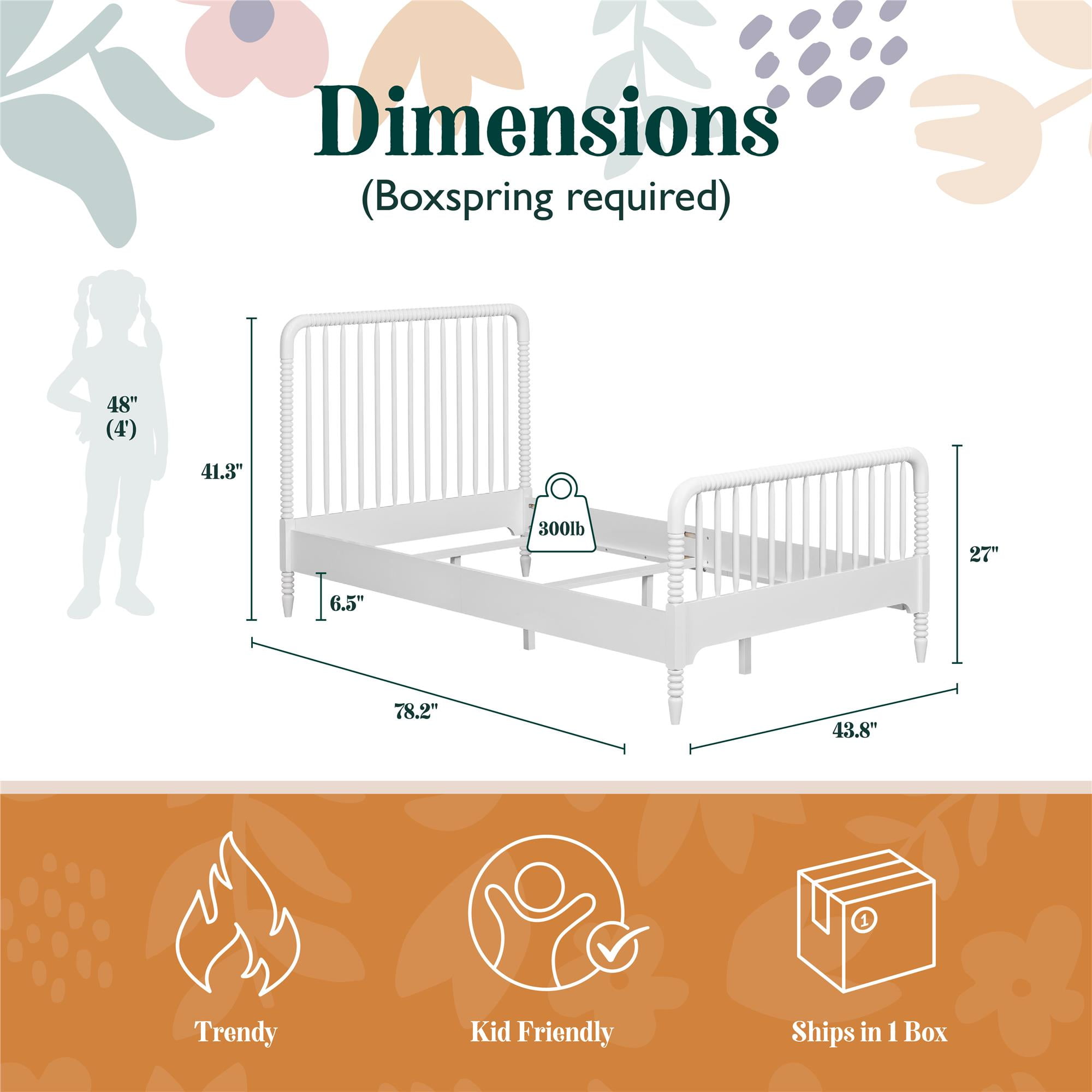 Little Seeds Rowan Valley Linden Twin-Size Bed, White