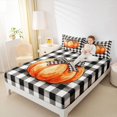 thumbnail image 2 of Manfei Thanksgiving Print Fitted Sheet Full,Halloween Print Bed Set,3-Piece,1 Fitted Sheet and 2 Pillowcases, 2 of 6
