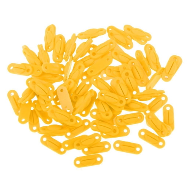 Protector de ojales para raqueta de bádminton, accesorio para cuerdas de raqueta, 1,1x0,4 cm Amarillo L Zulema Badminton Raqueta Ojales