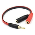 thumbnail image 6 of SUSUchens Splitter 3.5mm Male to Female Mic Headphone Jack Audio Adapter Cable for Laptop Black Red, 6 of 9