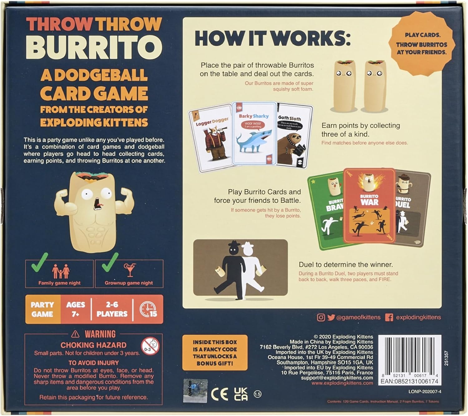 Throw Throw Burrito Dodgeball Card Game photo 4