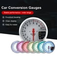 thumbnail image 3 of 12V Car Tachometer Motorcycle Scooter Colorful Backlight Rotation Speed Meter Gauge Automotive Automobile Modification Accessory White, 3 of 7