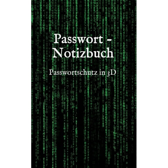 Passwort - Notizbuch: Passwortschutz in 3D (Hardcover)