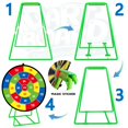 thumbnail image 3 of Tablero de dardos MINIFUN grande para niños con soporte y 12 bolas adhesivas, 3 of 7