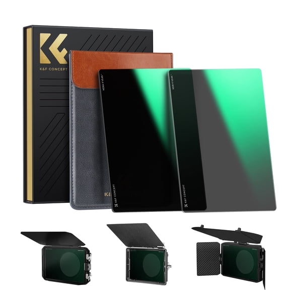 K&F CONCEPT Square ND8 (3 Stops)   ND64 (6 Stops) Filter, 4"x5.65" Neutral Density Filter Compatible with Tilta Compatible with SmallRig Matte Box, Slim Multi Coated HD Optical Glass