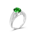thumbnail image 3 of JewelersClub Chrome Diopside Ring Birthstone Jewelry – 1.50 Carat Chrome Diopside 0.925 Sterling Silver Ring Jewelry with Black Diamond Accent – Gemstone Rings with Hypoallergenic Sterling Silver, 3 of 4