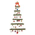 thumbnail image 1 of Christmas Tree Wooden Wall Hanging Christmas Tree Wood Color Christmas Decorations, 1 of 4