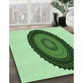 thumbnail image 2 of Ahgly Company Indoor Square Patterned Green Pepper Green Area Rugs, 8' Square, 2 of 6