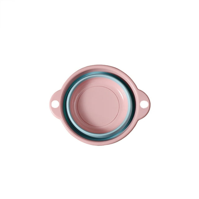 Bassin de Lavage Bol Petit Bassin de Lavage Pliable Design Pliable Portable Durable Matériau PP TPR Brillant Résistant à l'Usure Bassin de Lavage Rose