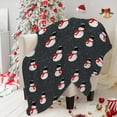 thumbnail image 2 of Christmas Snowman Throw Blanket Winter Holiday Grey Lightweight Soft Cozy Luxury Bed Blanket for Xmas Gifts Couch Sofa Bed 40x50 Inch, 2 of 6