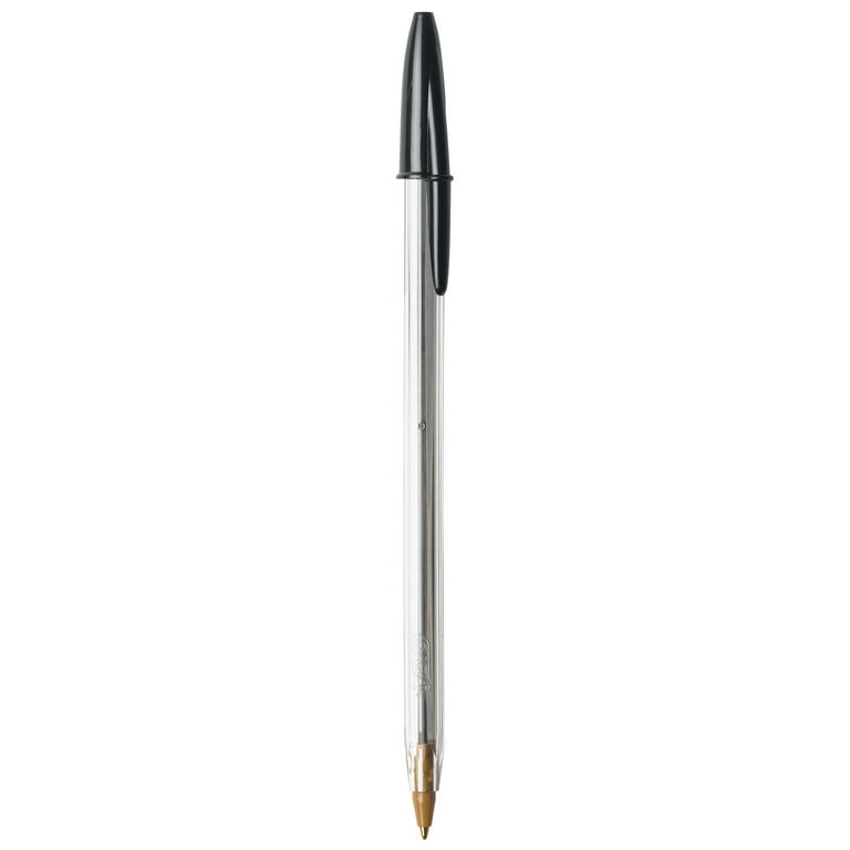 Bic®crystal®1 Mm Medium Ball Point Pen, Gold Body, Black Ink 1 Pen Bic Ball  Point Pen®crystal®it Features A Hexagonal Body That Provides You With A  Comfortable Grip While E - Ballpoint Pens 
